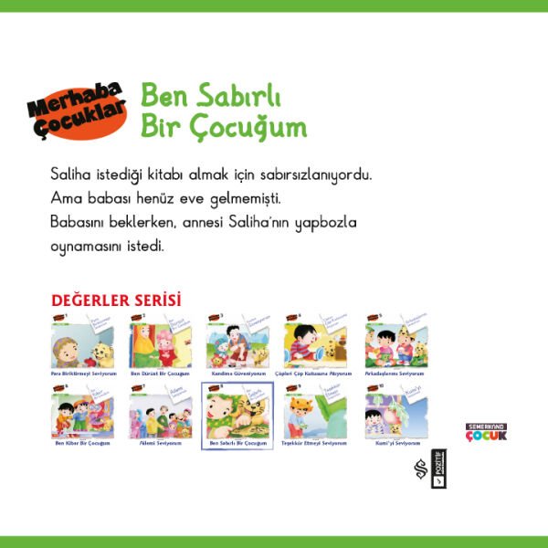 Değerler | Ben Sabırlı Bir Çocuğum | M. Galip Dönmez