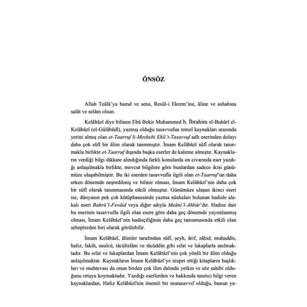 Hikmet Deryası | Tasavvuf Yolunda Hadisler | İmam Kelabazi