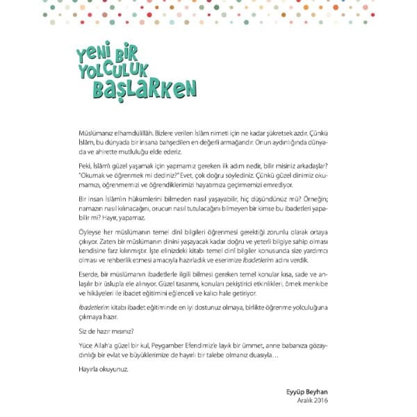 İbadetlerim | Eyyüp Beyhan