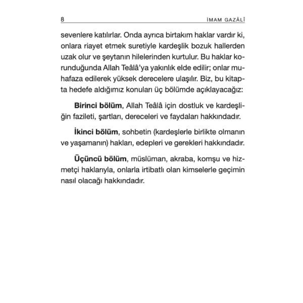 Kardeşlik Hukuku | İhya-u Ulumiddin | İmam Gazali