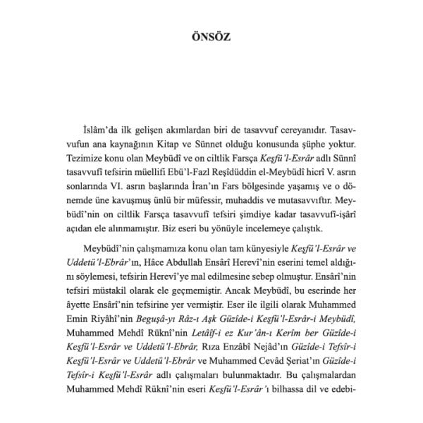 Meybüdinin Tefsirinde Tasavvuf | Abdulvahap Yıldız