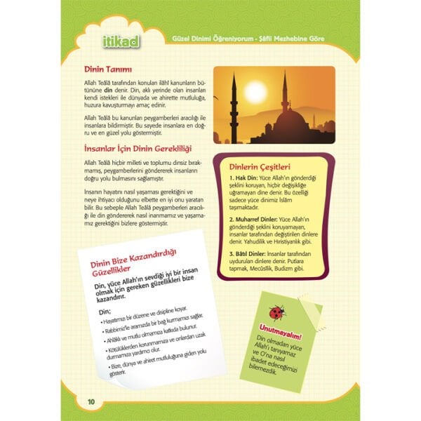 Etkinliklerle Güzel Dinimi Öğreniyorum | Şafii Mezhebi | Eyyüp Beyhan