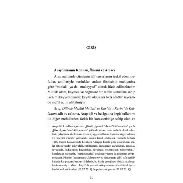 Arap Dilinde Mefulü Mutlak ve Kur'an-ı Kerim'de Kullanımı | Ferhat Kanderun