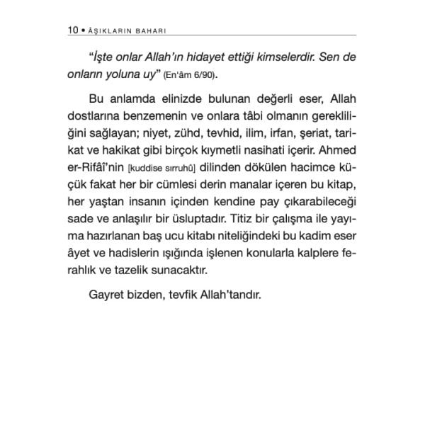 Aşıkların Baharı | Ahmed Er Rıfai