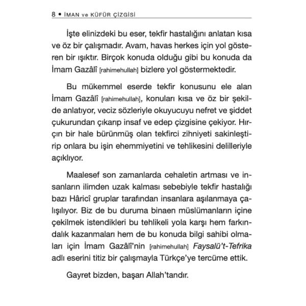 İman ve Küfür Çizgisi | İhya-u Ulumiddin | İmam Gazali