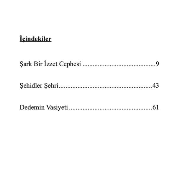 Şark Bir İzzet Cephesi | Muhammed Bahadır Şahin