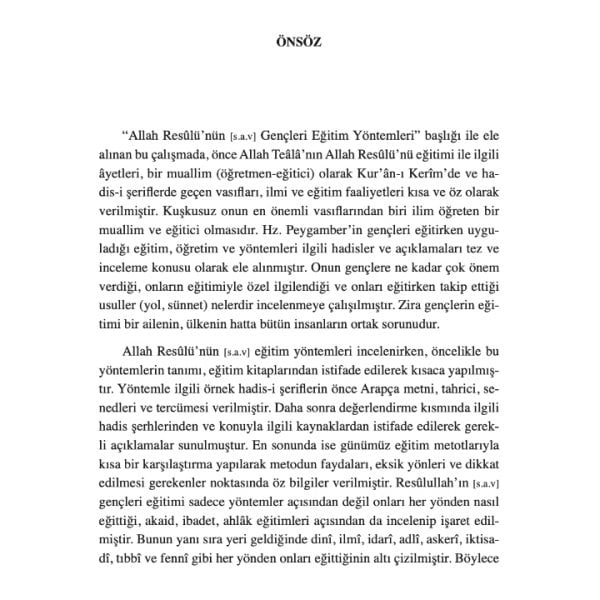 Allah Resulünün (Sav) Gençleri Eğitim Yöntemleri | A. Suat Demirtaş