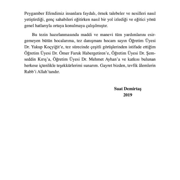 Allah Resulünün (Sav) Gençleri Eğitim Yöntemleri | A. Suat Demirtaş