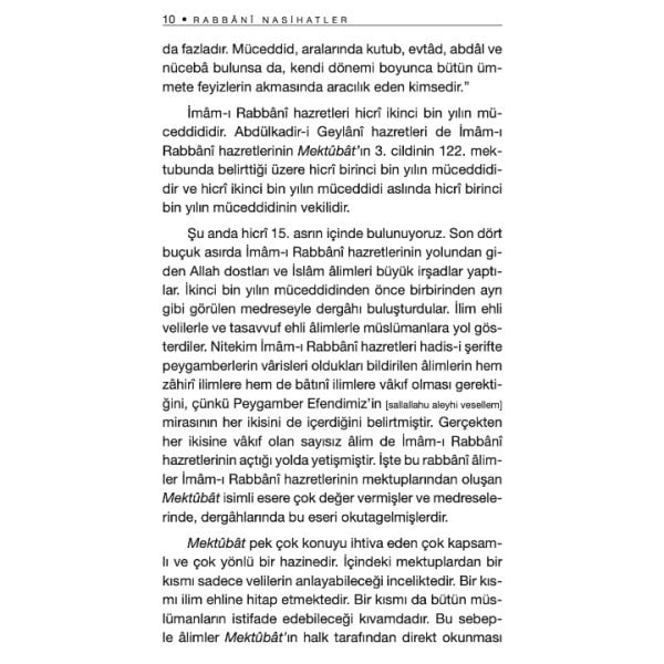 Rabbani Nasihatler | İmam Rabbani