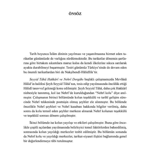 Seyyid Taha Hakkari ve Nehri Dergahı | Mehmet Saki Çakır