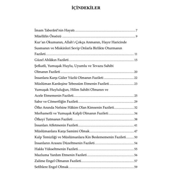 Güzel Ahlâk | Mekârimü'l-Ahlâk | İmam Taberânî