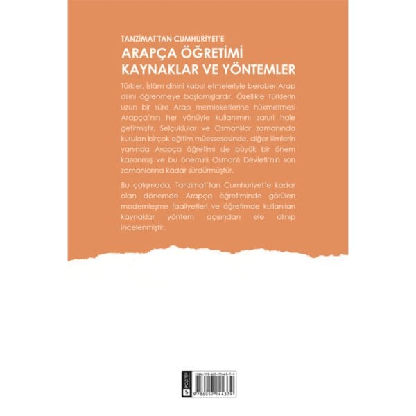 Tanzimat'tan Cumhuriyet'e Arapça Öğretimi Kaynaklar ve Yöntemler | Dr. Kerim Açık