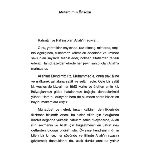 Allah İçin Sevmek