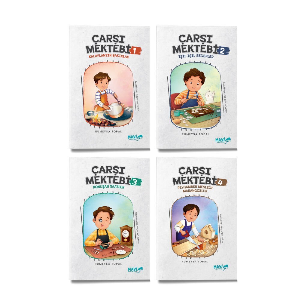 Çarşı Mektebi 4 Kitap Set | Rumeysa Topal
