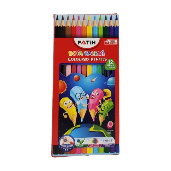 Fatih Boyama Kalemi | Kuru Boya | 12 Renk