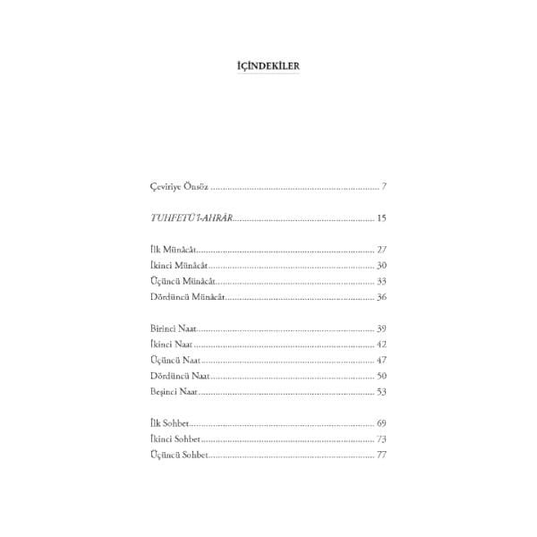 Tuhfetül Ahrar | Molla Camii