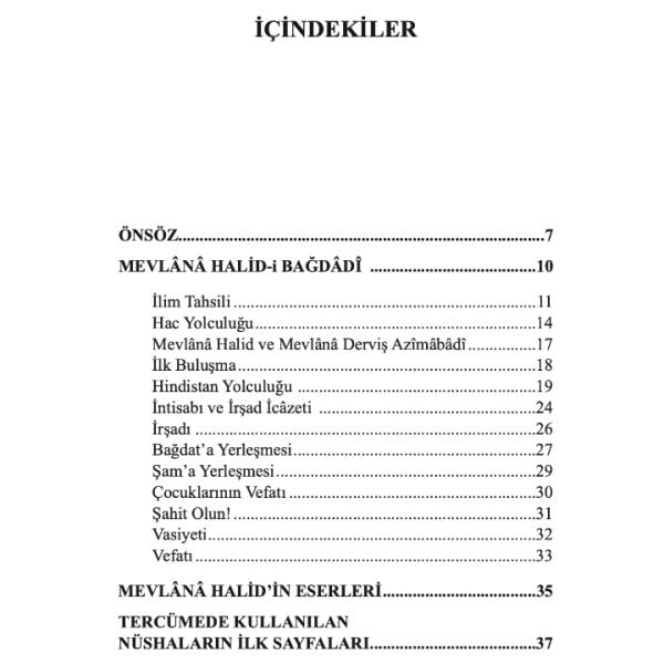 Akaidin Kalbi - Lübbül Akaid | Mevlana Halid-i Bağdadi
