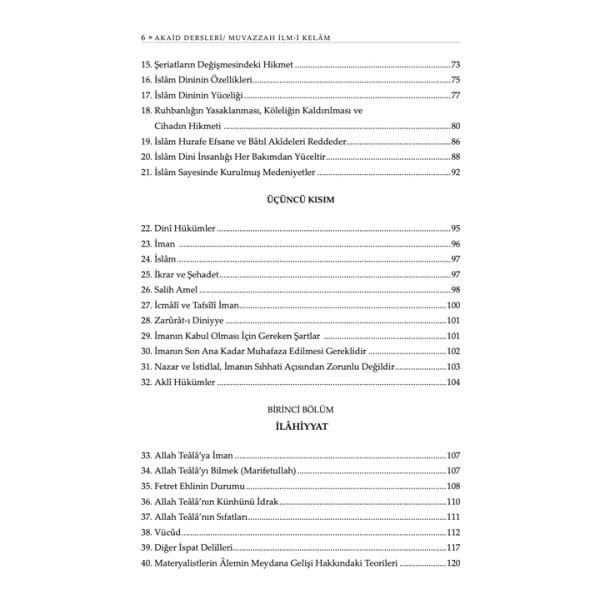 Akaid Dersleri | Muvazzah İlm-i Kelam | Ömer Nasuhi Bilmen