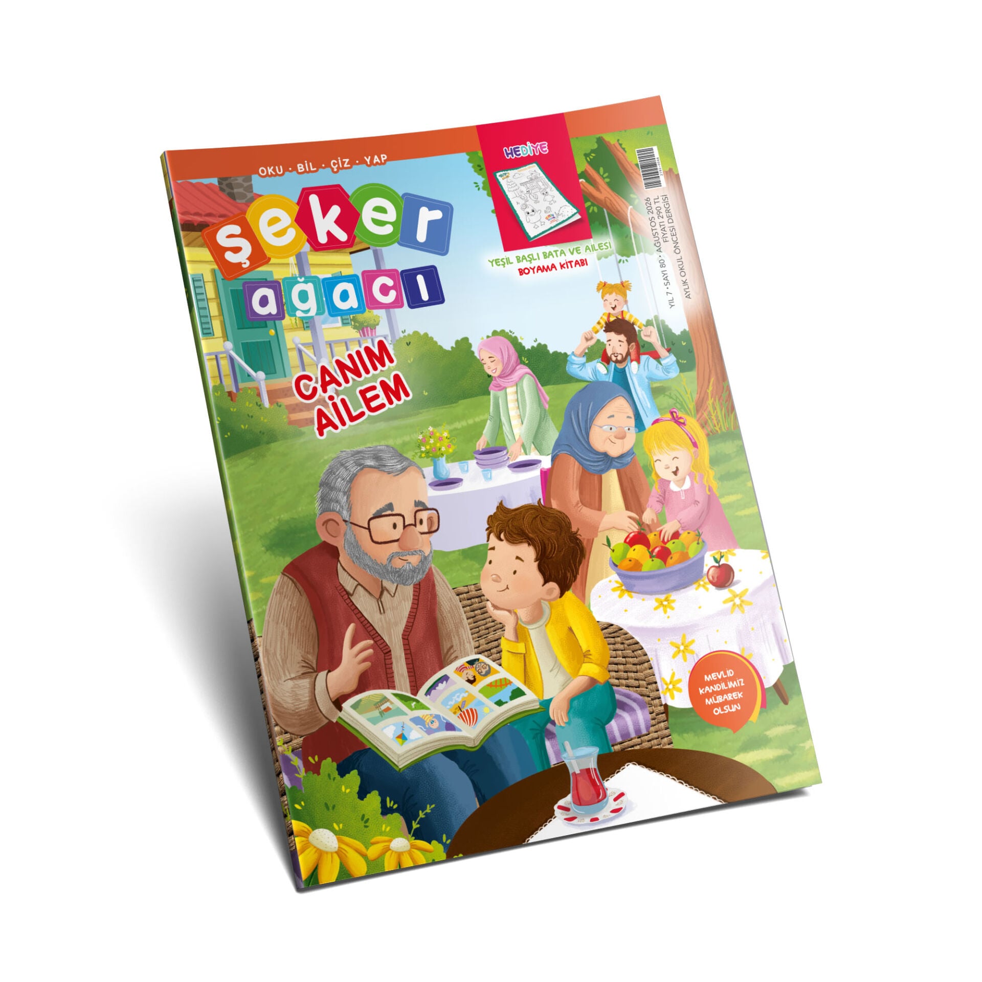 Şeker Ağacı Okul Öncesi Aylık Çocuk Dergisi Sayı: 80 - Ağustos 2026