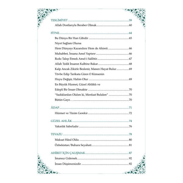 Gavsı Sani Şeyh Seyyid Abdülbaki El-Hüseyni (k.s.) Sohbetler - 1