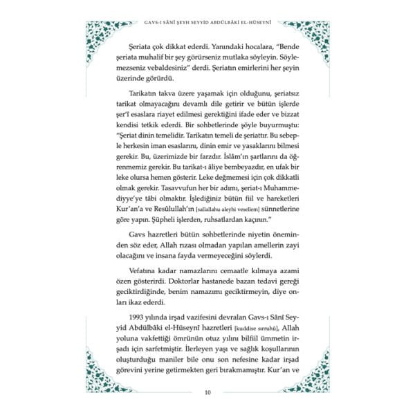 Gavsı Sani Şeyh Seyyid Abdülbaki El-Hüseyni (k.s.) Sohbetler - 1