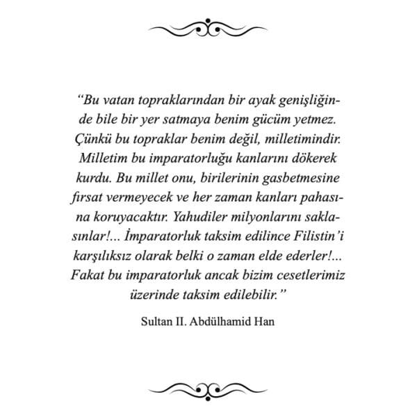 2. Abdülhamid ve Filistin | Refik Şakir En-Nedşe