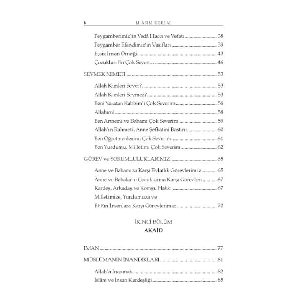 Din Bilgisi | M.Asım Köksal