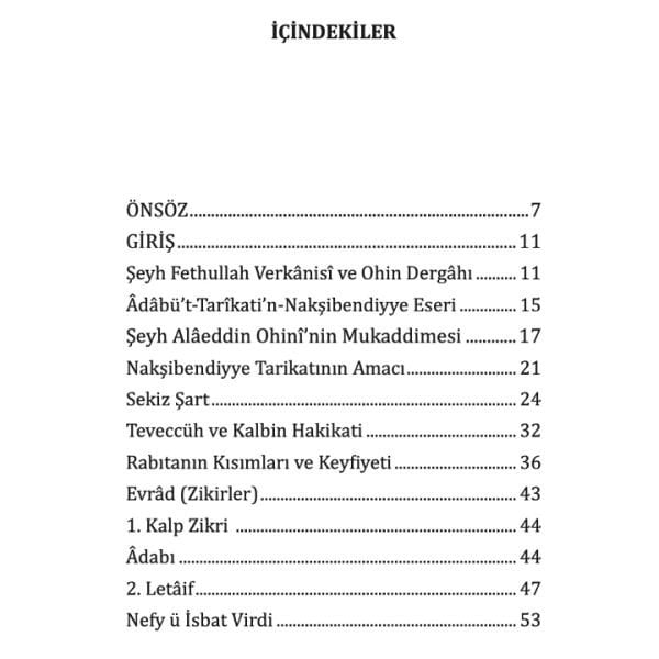 Adabı Şeyh Fethullah Türkçe | Şeyh Fethullah