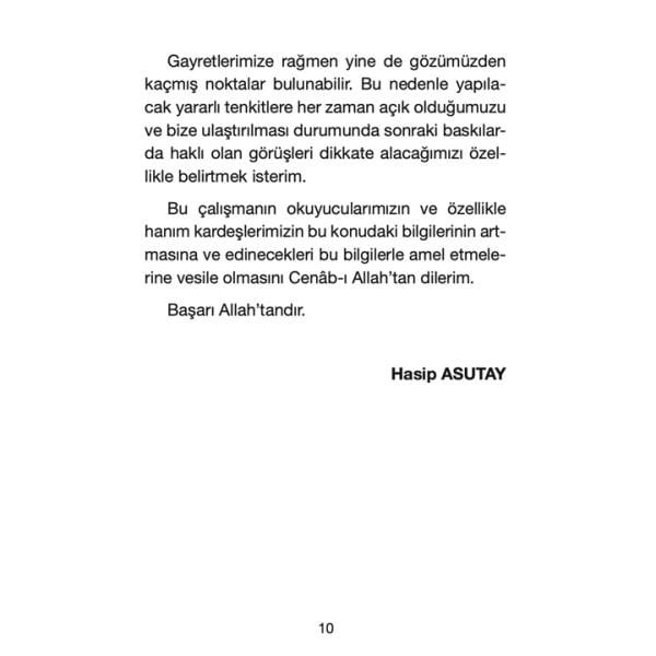 Kadınla İlgili Fıkhi Meseleler | Hasip Asutay