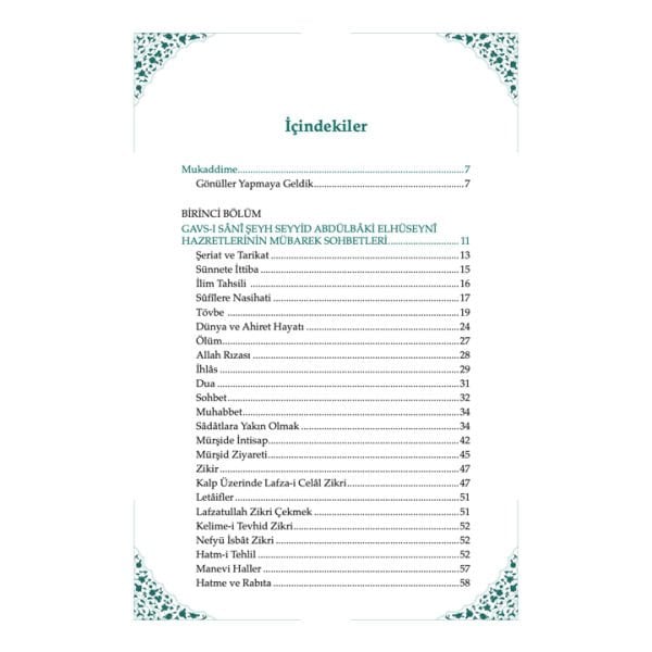 Gavsı Sani Şeyh Seyyid Abdülbaki El-Hüseyni (k.s.) Sohbetler - 2