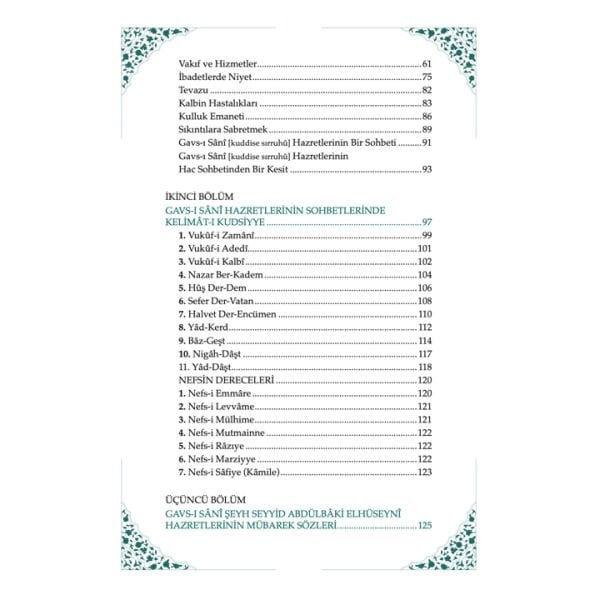 Gavsı Sani Şeyh Seyyid Abdülbaki El-Hüseyni (k.s.) Sohbetler - 2