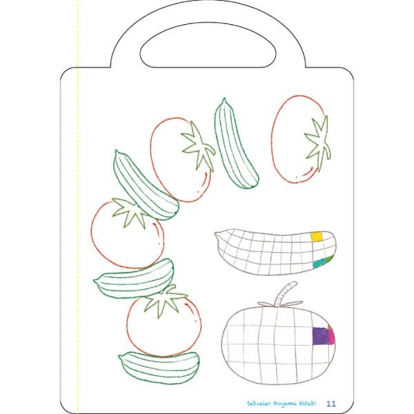 Sebzeler Boyama Kitabı | Ahmet Demir