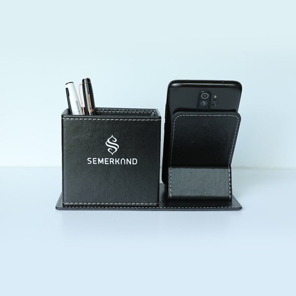 Semerkand Logolu Deri Kalemlik