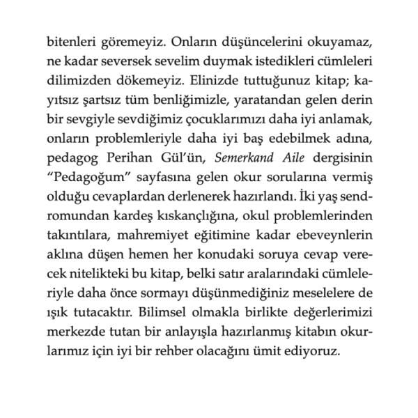 Çocuk Eğitiminde Pedagojik Çözümler | Perihan Gül