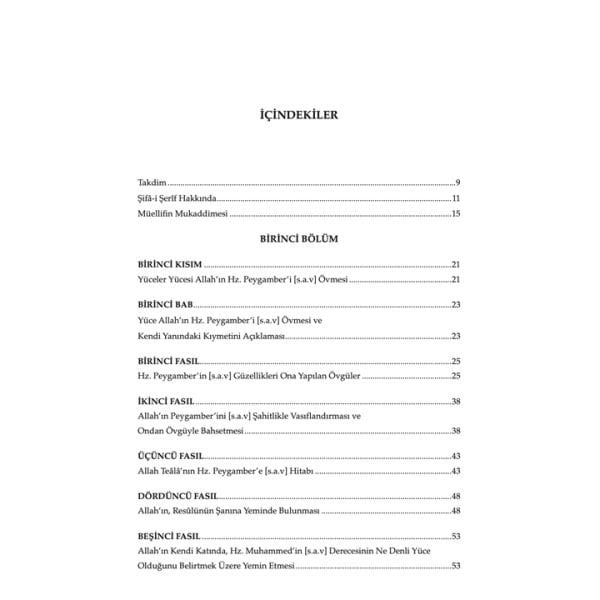 Şifa-i Şerif | Siyer-i Nebi 3 Cilt | Kadi İyaz