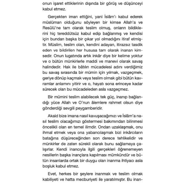 Akaidi İslamiyye | Ahmet Efe