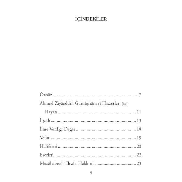 Musahabetül İhvan | Ahmed Ziyaeddin Gümüşhanevi