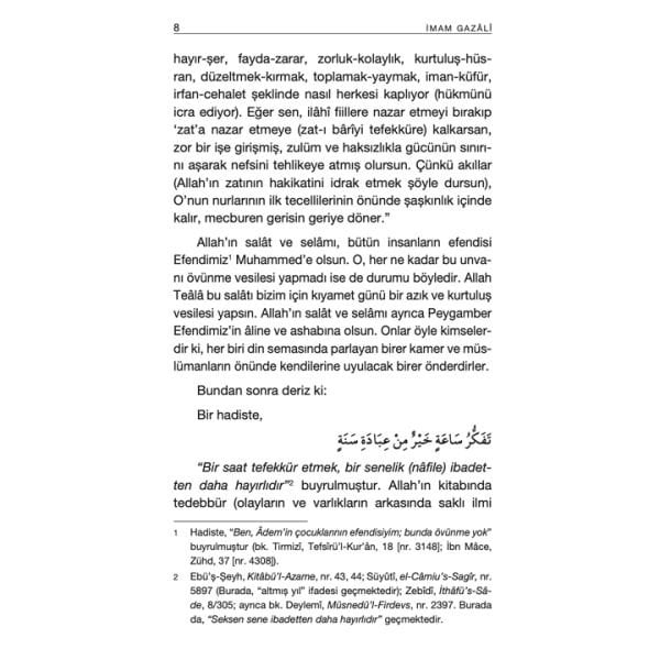 Tefekkür | İhya-u Ulumiddin | İmam Gazali