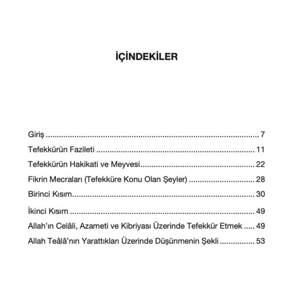 Tefekkür | İhya-u Ulumiddin | İmam Gazali
