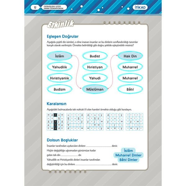 Etkinliklerle Güzel Dinimi Öğreniyorum - 7-11 Yaş | Eyyüp Beyhan