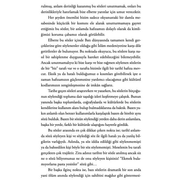 Tarihe Geçen Sözler | Davut Bayraklı