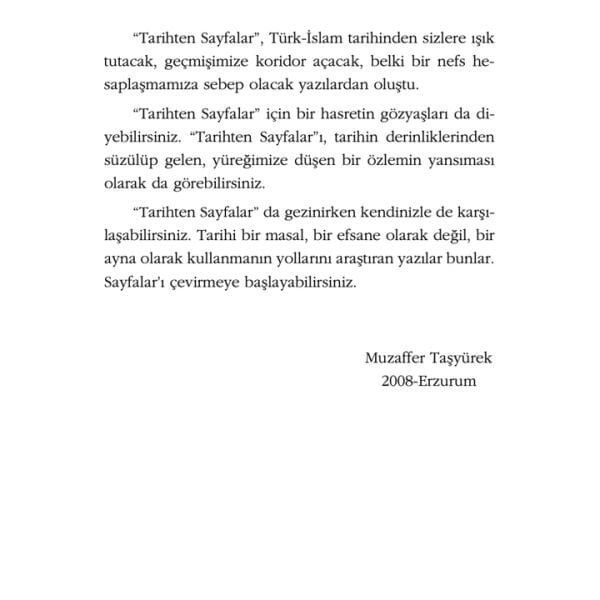 Tarihten Sayfalar | Muzaffer Taşyürek