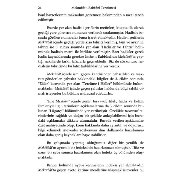 Mektubatı Rabbani 3 Cilt | İmam Rabbani