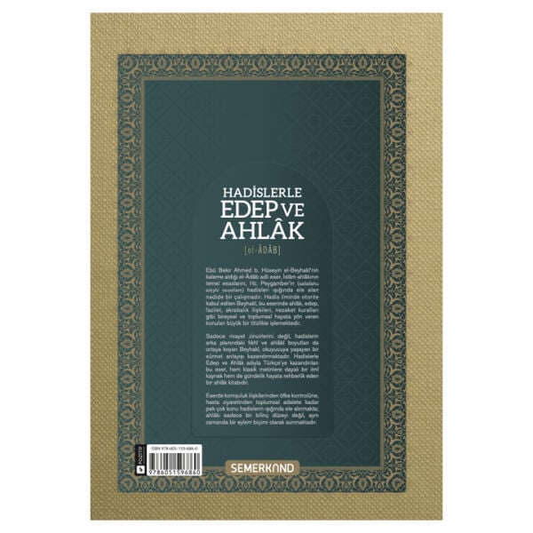 Hadislerle Edep ve Ahlak | El Adab | İmam Beyhaki