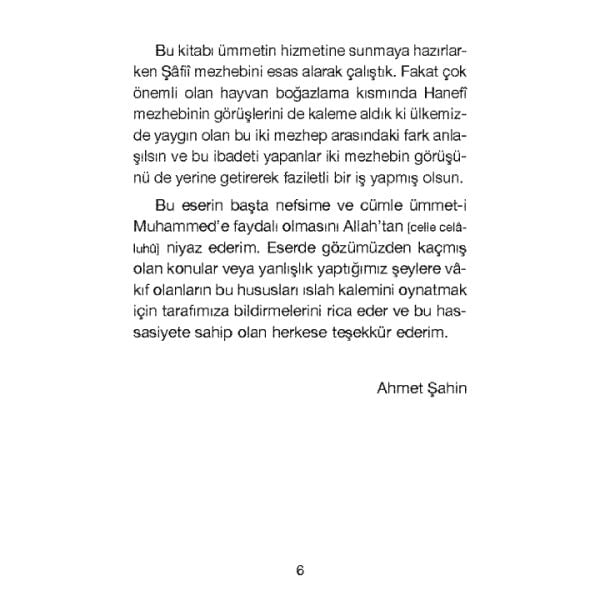 Kurban İbadeti - Şafii Mezhebi İçin | Ahmet Şahin