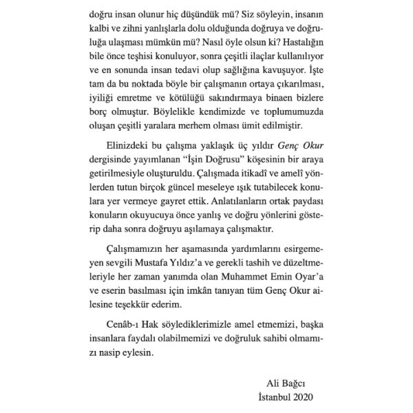 İşin Doğrusu | Ali Bağcı