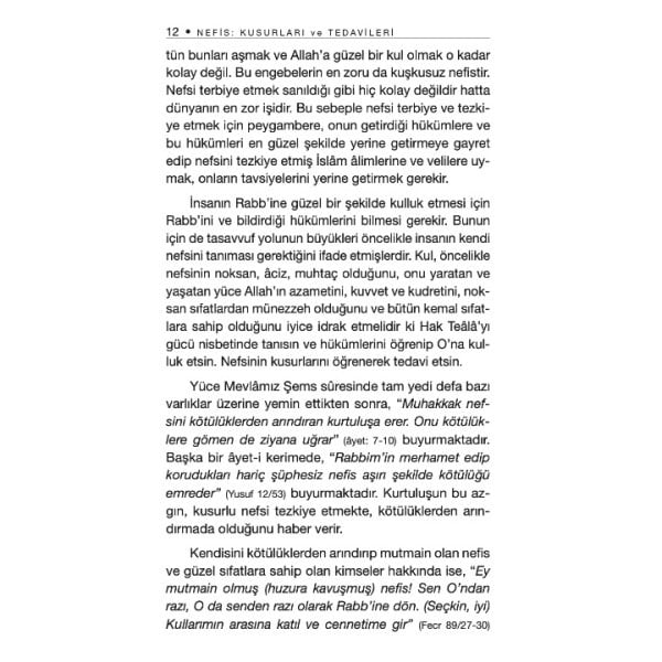 Nefis Kusurları ve Tedavileri | Ebu Abdurrahman Es-Sülemi