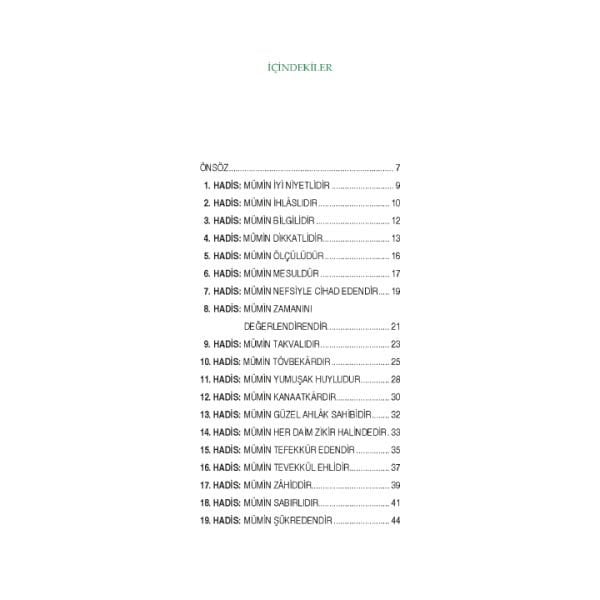 Kırk Hadiste Müslüman Şahsiyeti | Siraceddin Önlüer