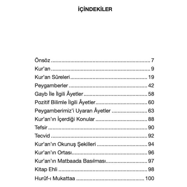 Kuranı Kerim Bilgileri | Hasip Asutay