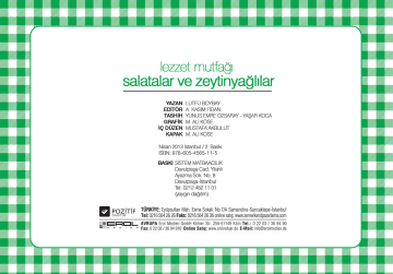 Lezzet Mutfağı Salatalar ve Zeytinyağlılar